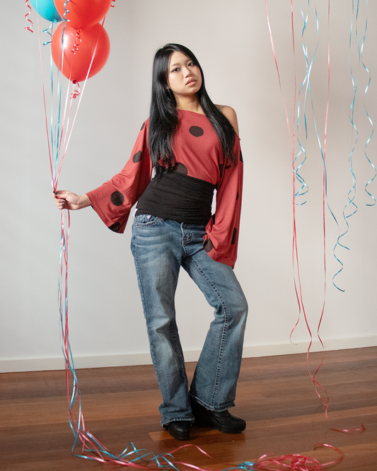 Ophelia Shirt in Ladybug Red