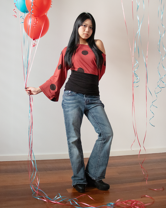Ophelia Shirt in Ladybug Red