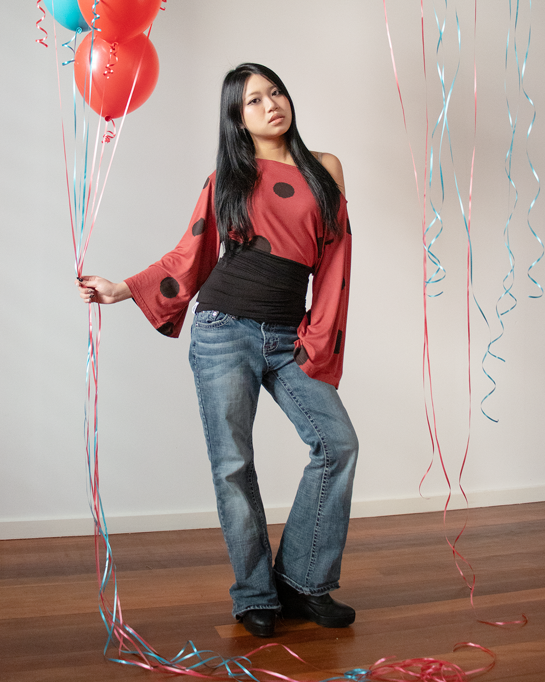 Ophelia Shirt in Ladybug Red