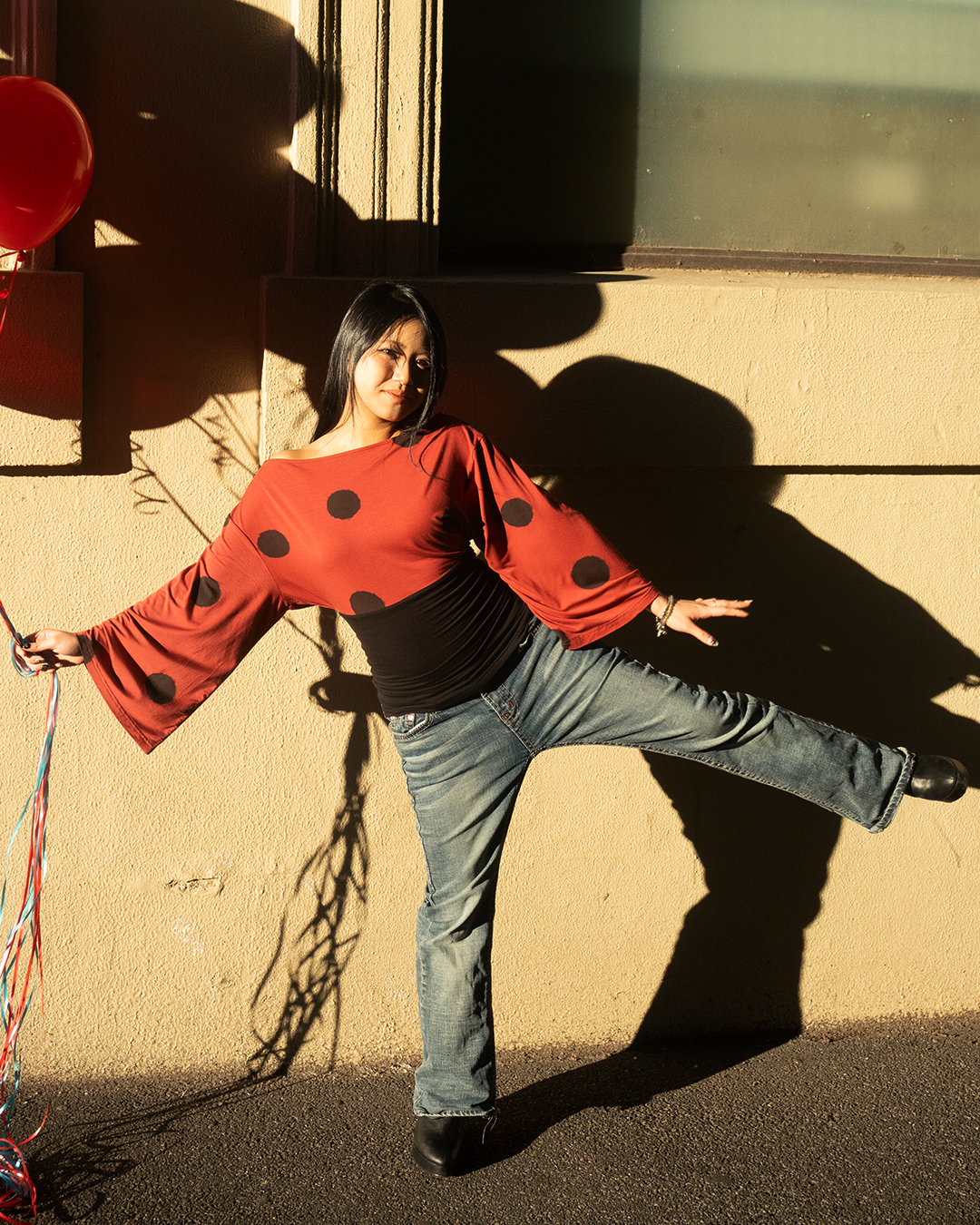 Ophelia Shirt in Ladybug Red