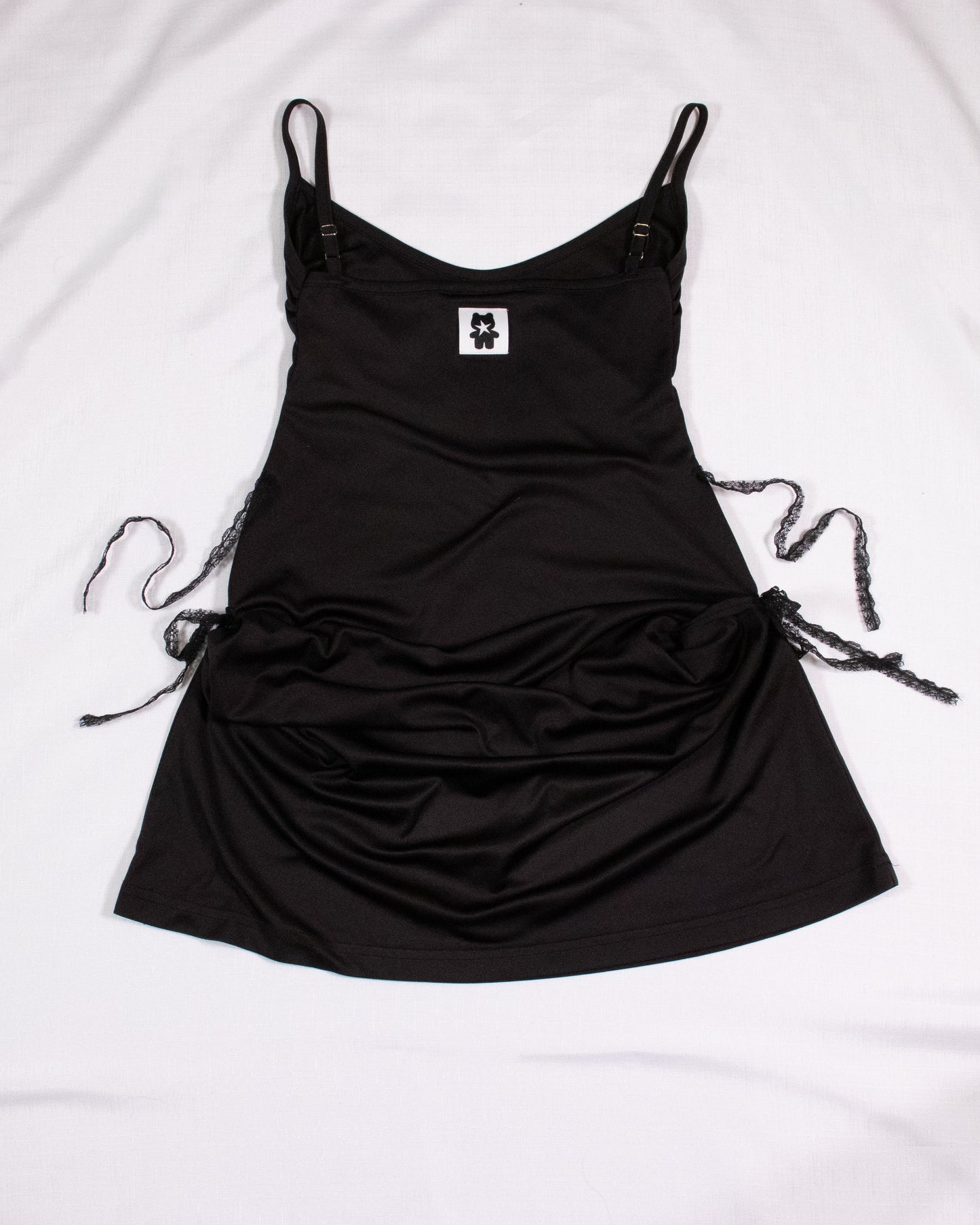 Black Tie-Up Dress
