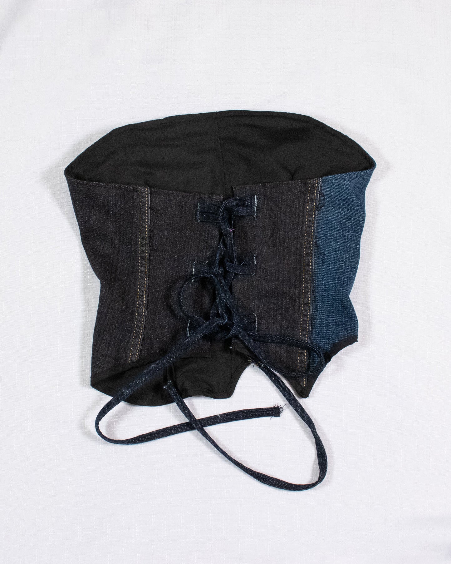 Deconstructed Denim Corset