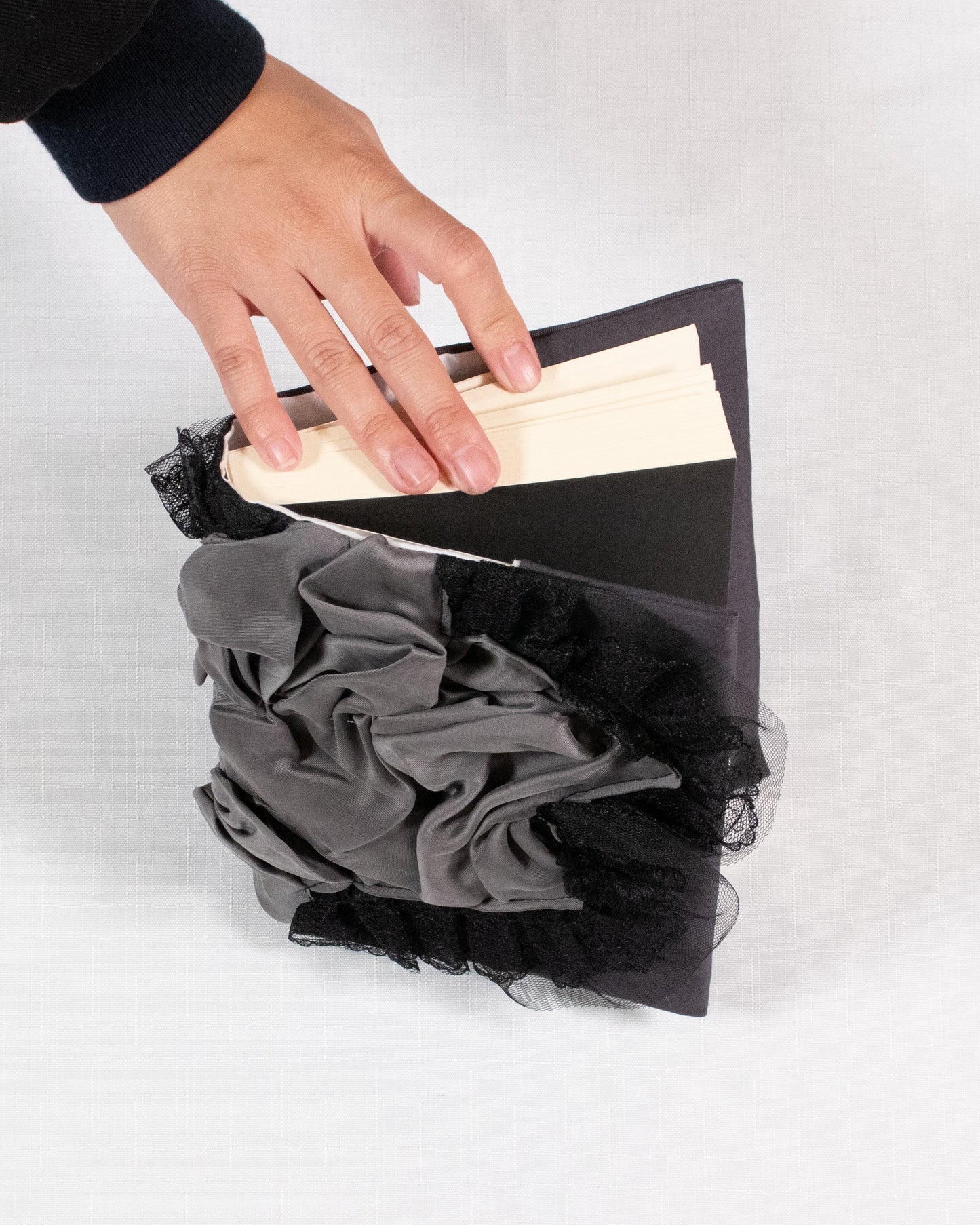 Scrunched Rose Book Sleeve